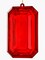 MTX67416 9" Acrylic Emerald Cut Precious Gem Ornament - Choose from Stunning Colors